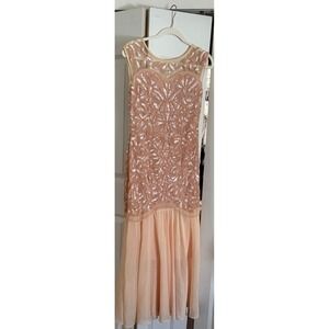 Pretty Guide Embellished Pink/Peach Dress Size‎ S NWT
